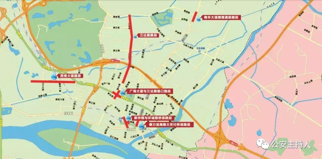 佛山5区城市内涝点一览,佛山季华六路实时水浸情况