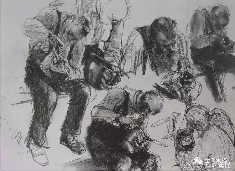 刘斌画家素描作品,俄罗斯十大素描画家