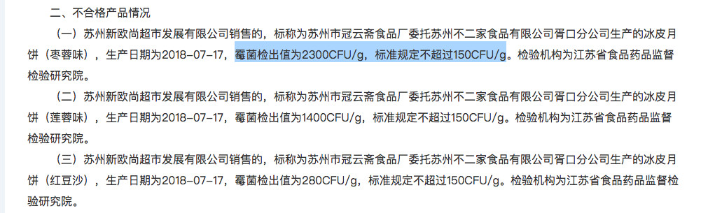山东滨州抽查食品不合格的情况,滨州6个不合格食品