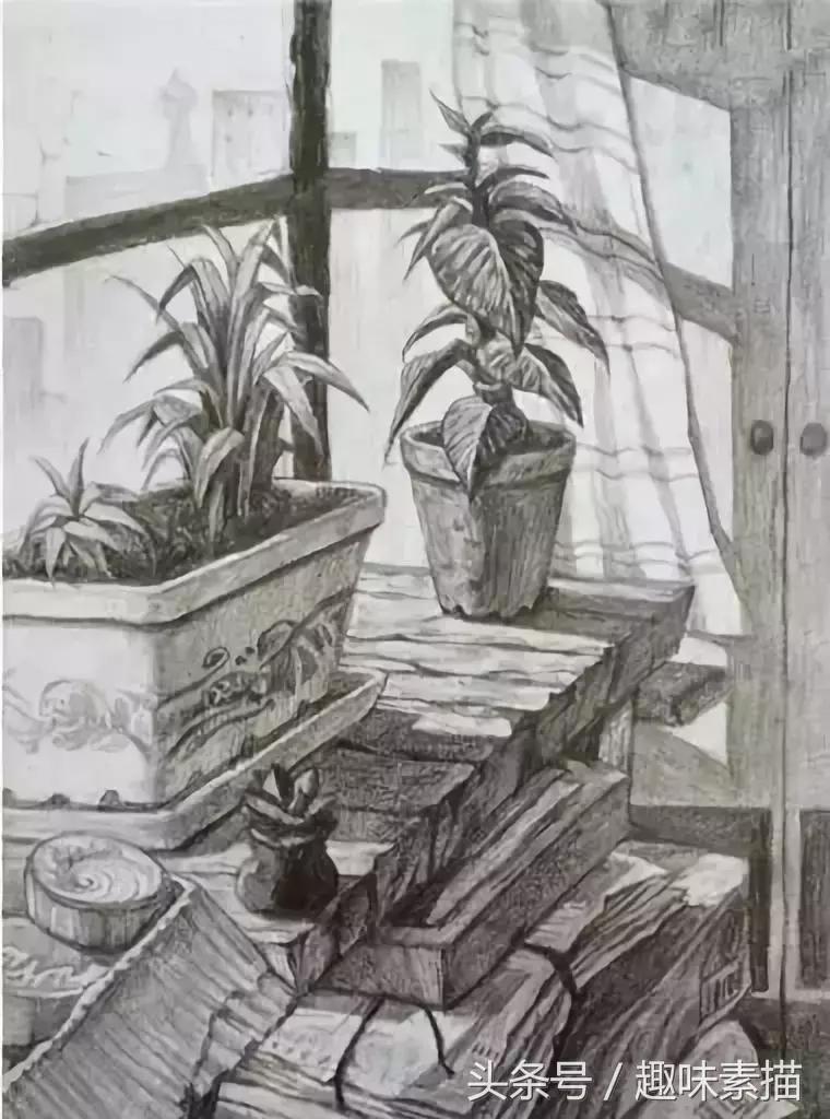 清华美院素描高分卷赏评,清华美院临摹千里江山图