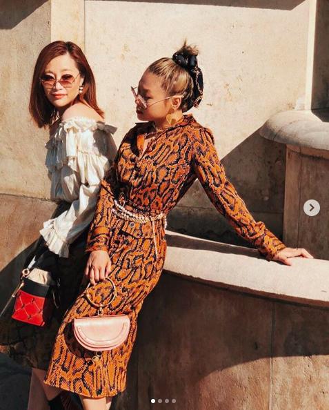 唐嫣超短发亮相巴黎时装周,唐嫣时装周看秀造型曝光