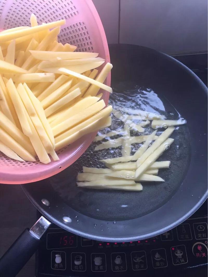 kfc炸薯条冷冻半成品,kfc同款薯条做法