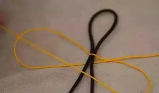 蜜蜡文玩手串绳子双股打结方法,文玩核桃手串单线打结方法