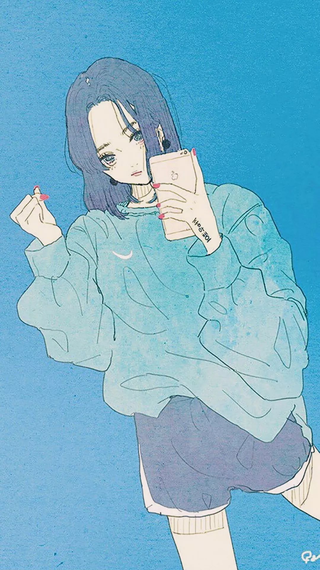 iphonexs好看的动漫壁纸,苹果xr壁纸超清图女生动漫