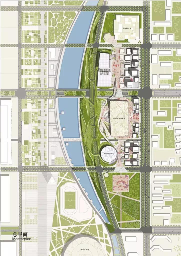 南北方园林造园,中式园林总平面