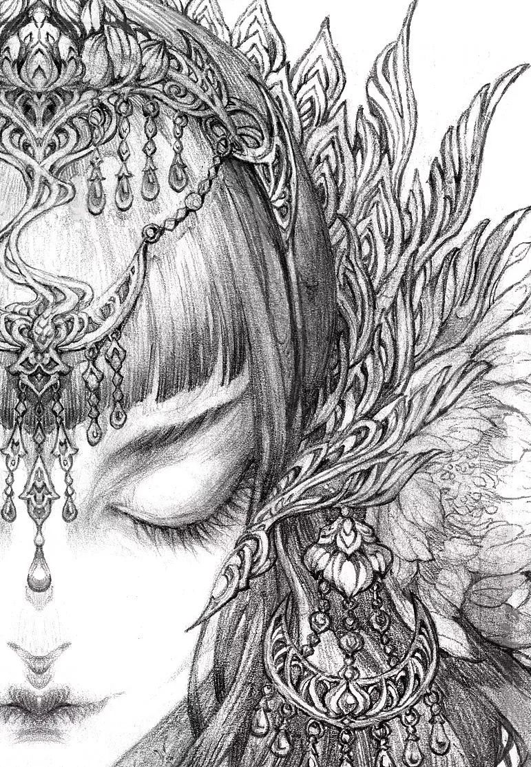 特别惊艳的古风美人画稿,惊艳古风美人手绘