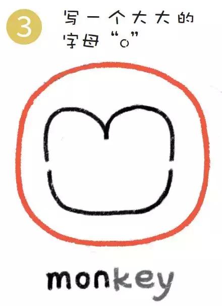 26个字母动物简笔画图片大全,用字母来画画简笔画