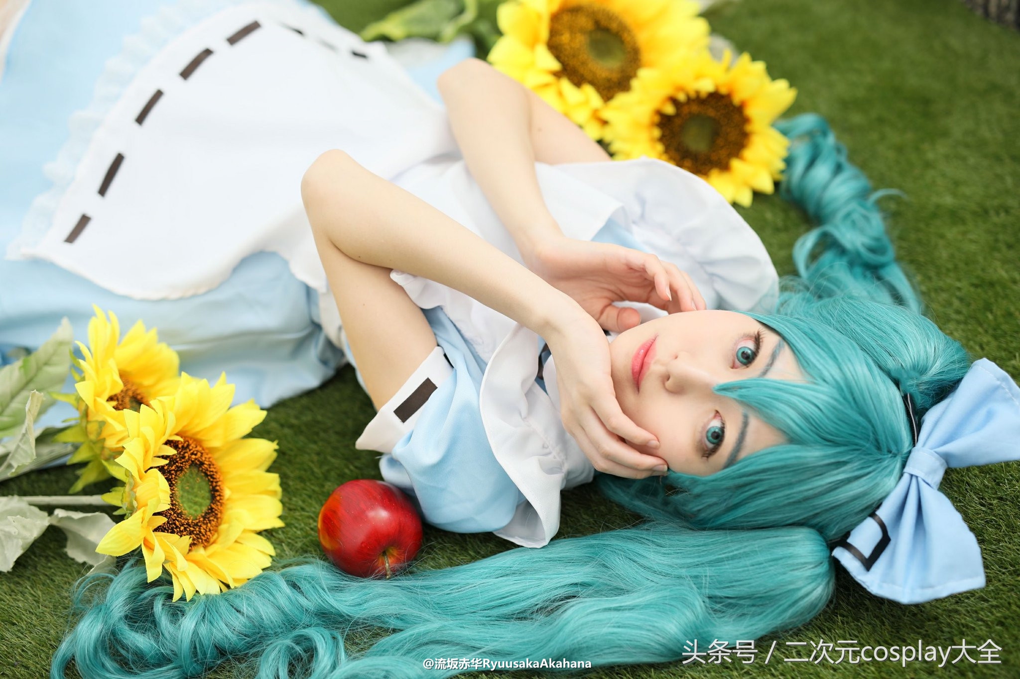 可爱初音未来cos服,初音可爱cos妆