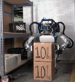 机器人跑酷太空步,机器人跑酷单脚跳上阶梯