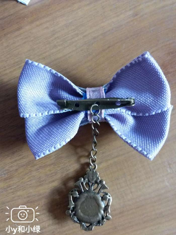 丝带蝴蝶结胸针,蝴蝶结丝带胸针系法