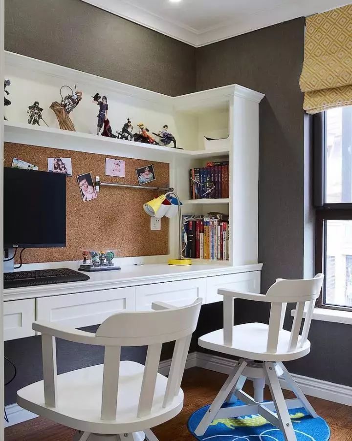 小户型榻榻米书桌衣柜一体轻奢,小户型书桌柜一体