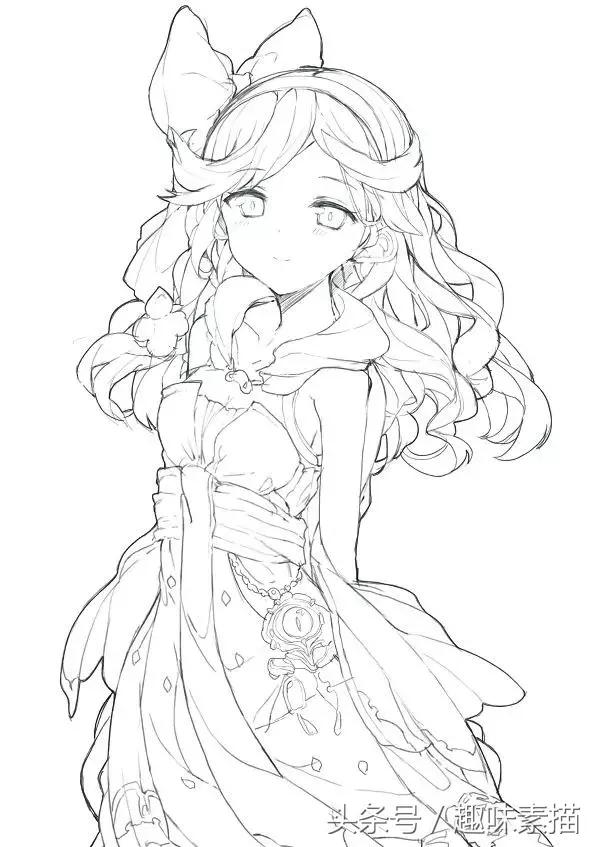 画风简单又唯美的动漫画法,学会一招画什么都好看