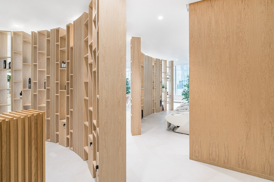 50平方轻奢风美容院的简约装修,白色美容院装修开业图片