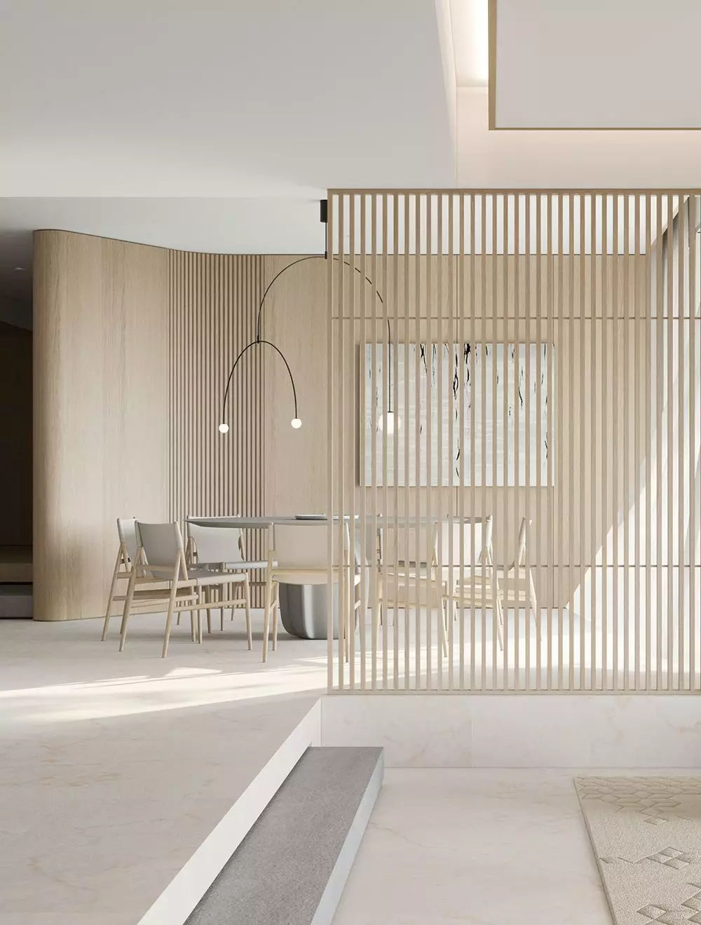 原木色装修风格现代简约地板美缝,大气原木北欧风格装修