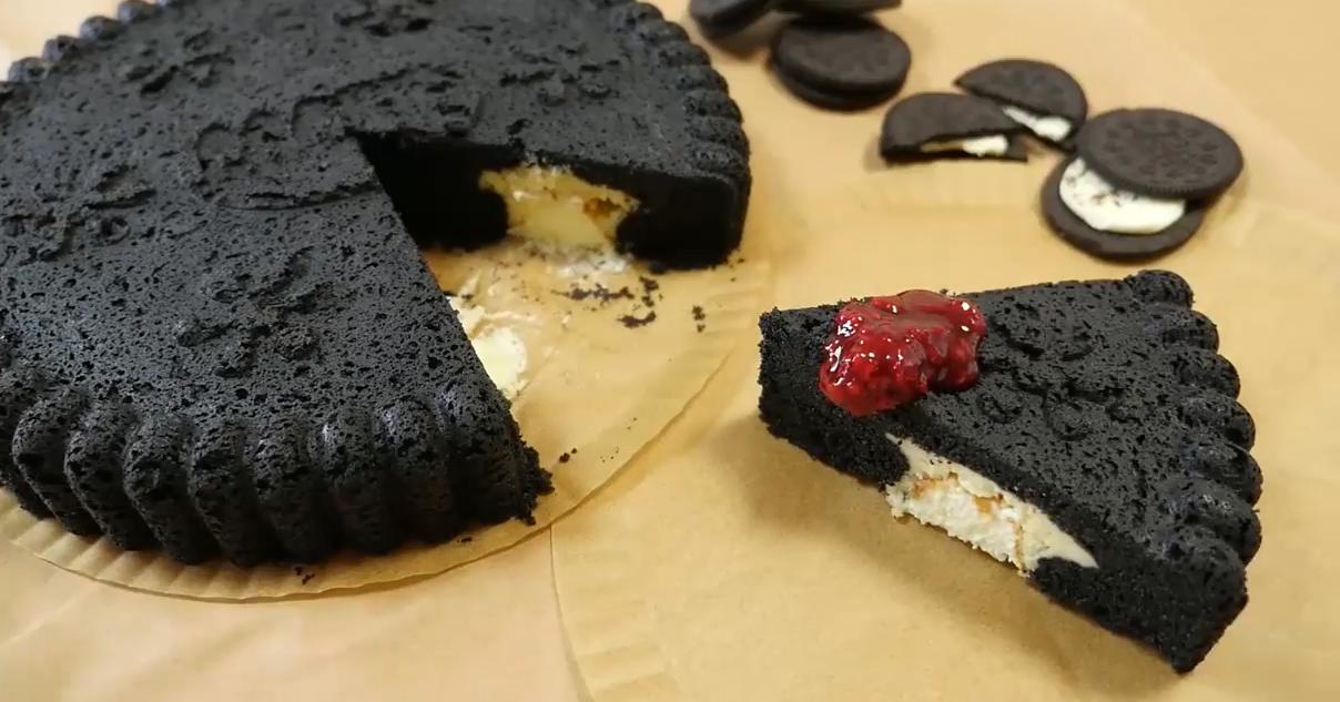 奶油奥利奥甜品做法,甜品制作教程奥利奥双层芝士蛋糕