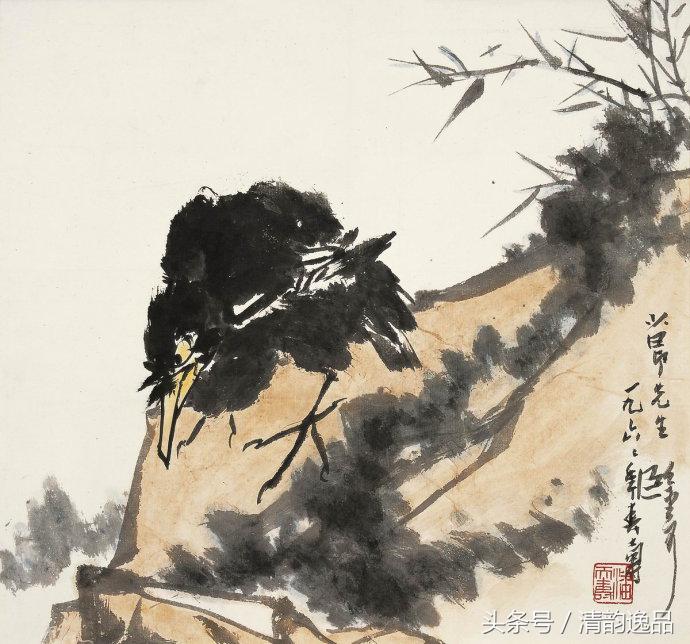 潘天寿花鸟真迹一百幅大赏,潘天寿山水画名作欣赏