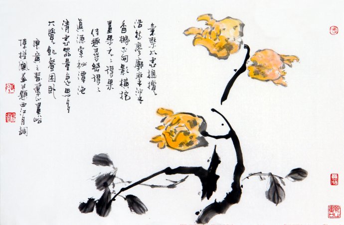 陈淳花鸟画高清作品欣赏,宋画花鸟画作品欣赏