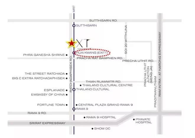 Sansiri全新XT系列MRT辉煌站75米全新豪华高科技智能公寓