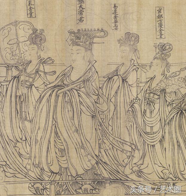 汉桥话画：武宗元《朝元仙仗图》宋代最高成就的白描作品