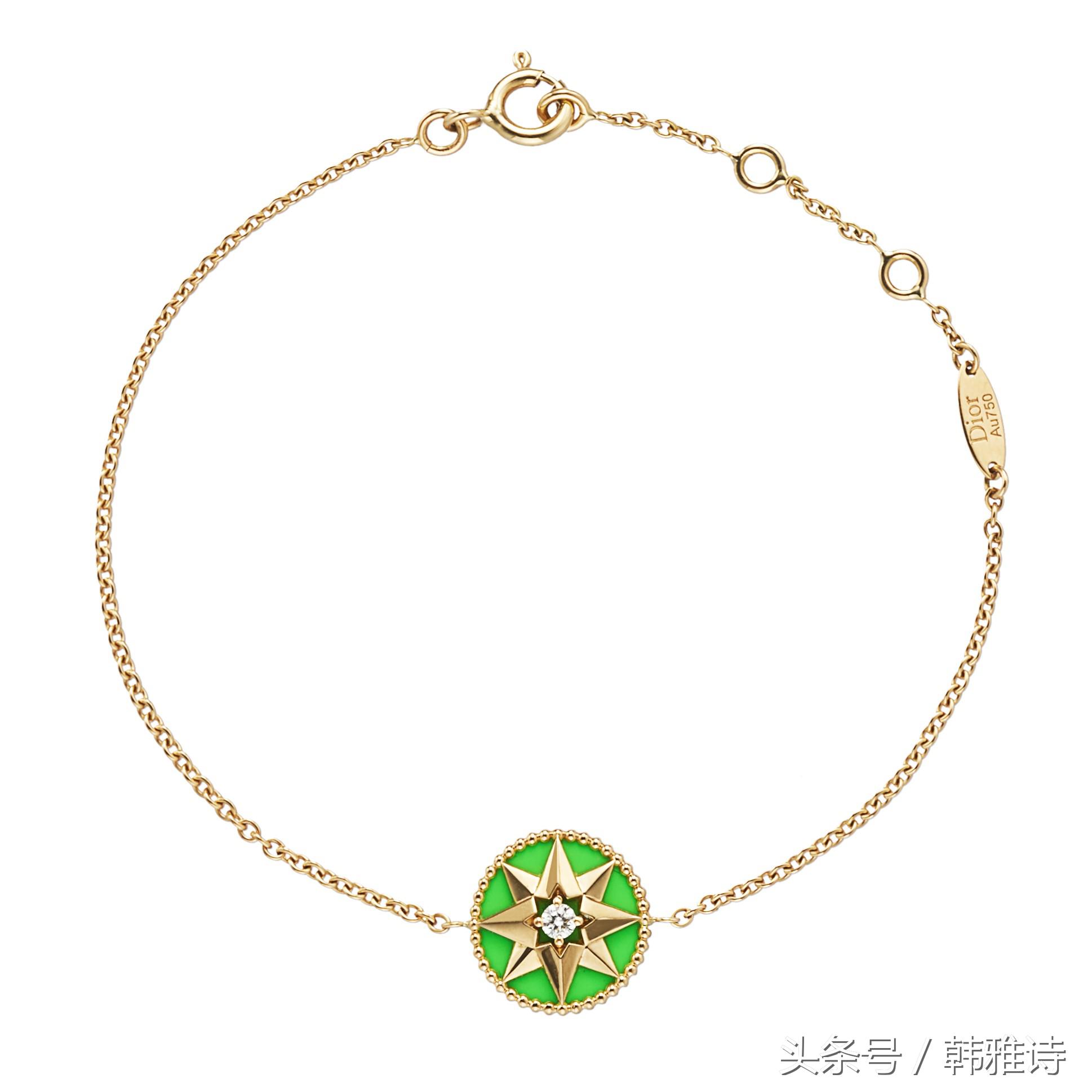 dior迪奥八芒星罗盘手链女,迪奥dior字母手链