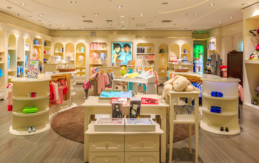 儿童服装店面设计装修效果图,儿童服装专卖店