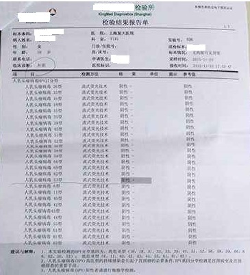 Hpv和tct检查结果怎么看,hpv和tct报告单怎么看