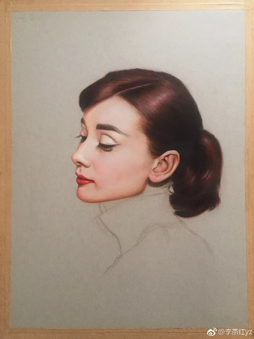 蔡徐坤的蓝玫瑰彩铅简笔画,彩铅画蔡徐坤蓝玫瑰