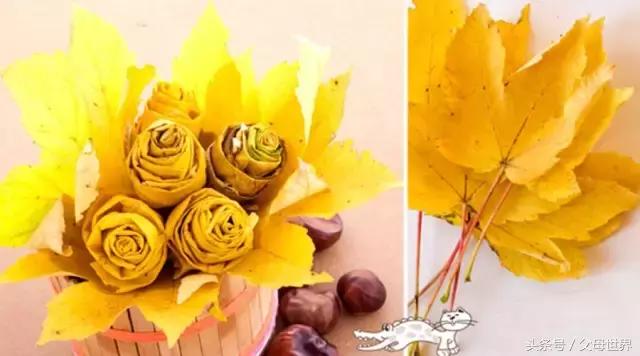 把秋天的落叶变成手工艺术品,秋天大自然手工创意