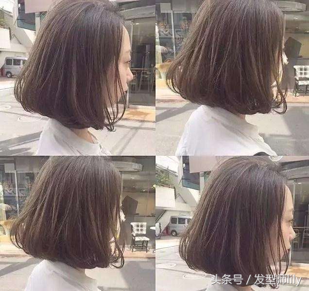 波波内扣减龄发型图片,波波短发内扣修剪教程