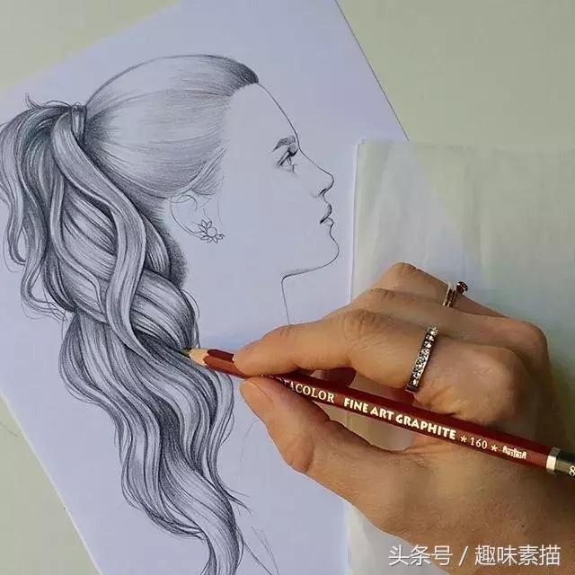 几招教你画头发,一分钟教你画头发