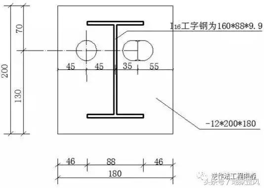 高层悬挑架工字钢布置图,高层悬挑脚手架工字钢要求多大的