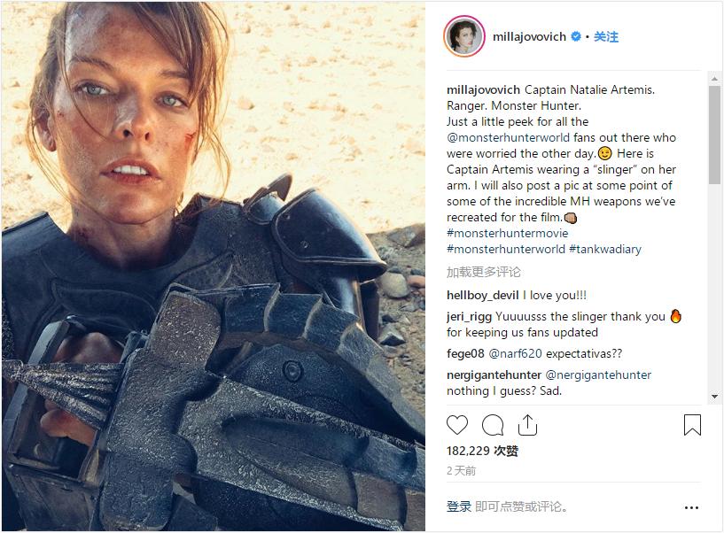 米拉乔沃维奇最新电影,怪物猎人米拉乔沃维奇真实照片