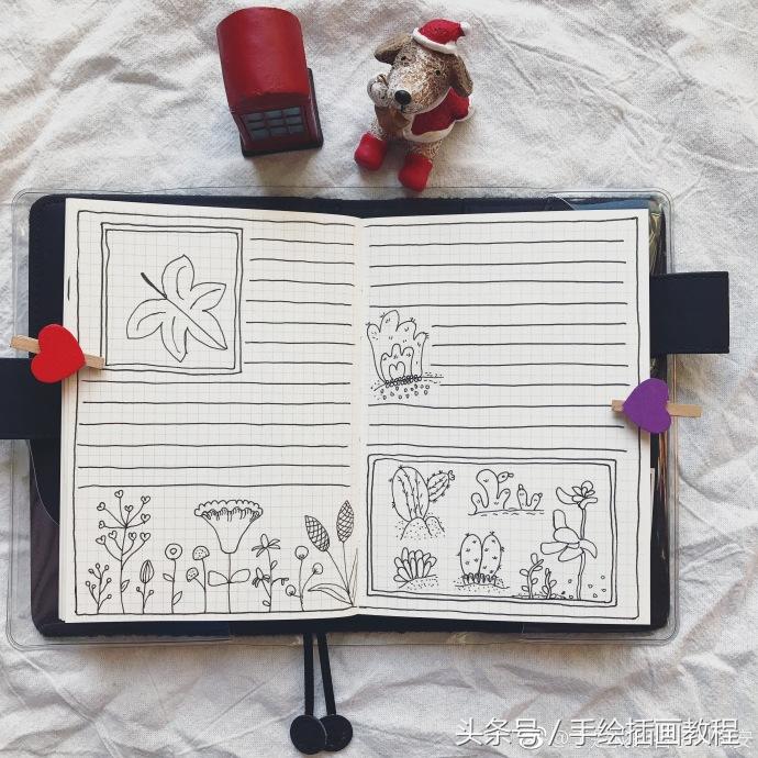 手抄手账排版容易又好做,简单手抄手账教程
