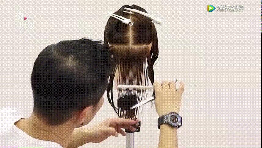 零基础剪长碎发最快的方法,粗头发怎样剪自然的碎发