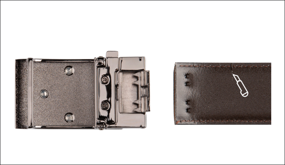 头层纯牛皮自动扣真皮腰带,牛皮休闲自动扣商务腰带