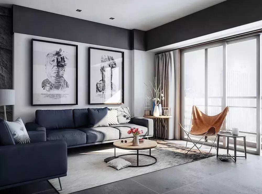 简约灰色地砖配什么沙发,灰色地砖效果图大全简约