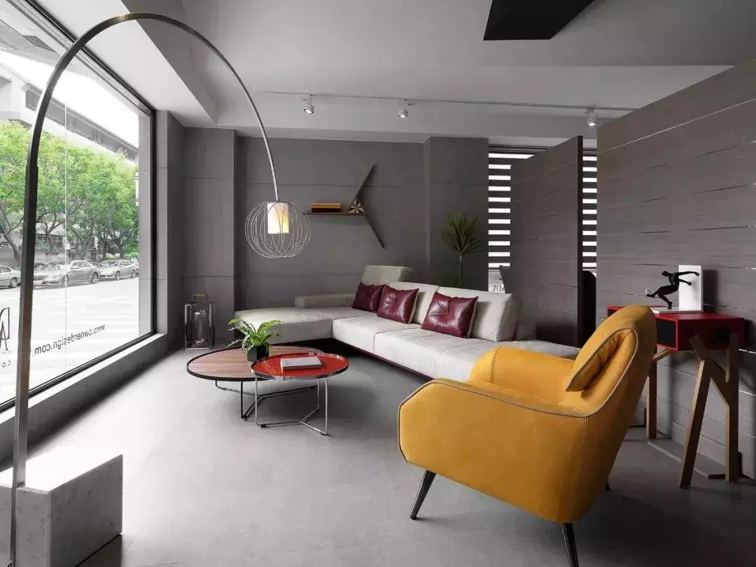 简约灰色地砖配什么沙发,灰色地砖效果图大全简约