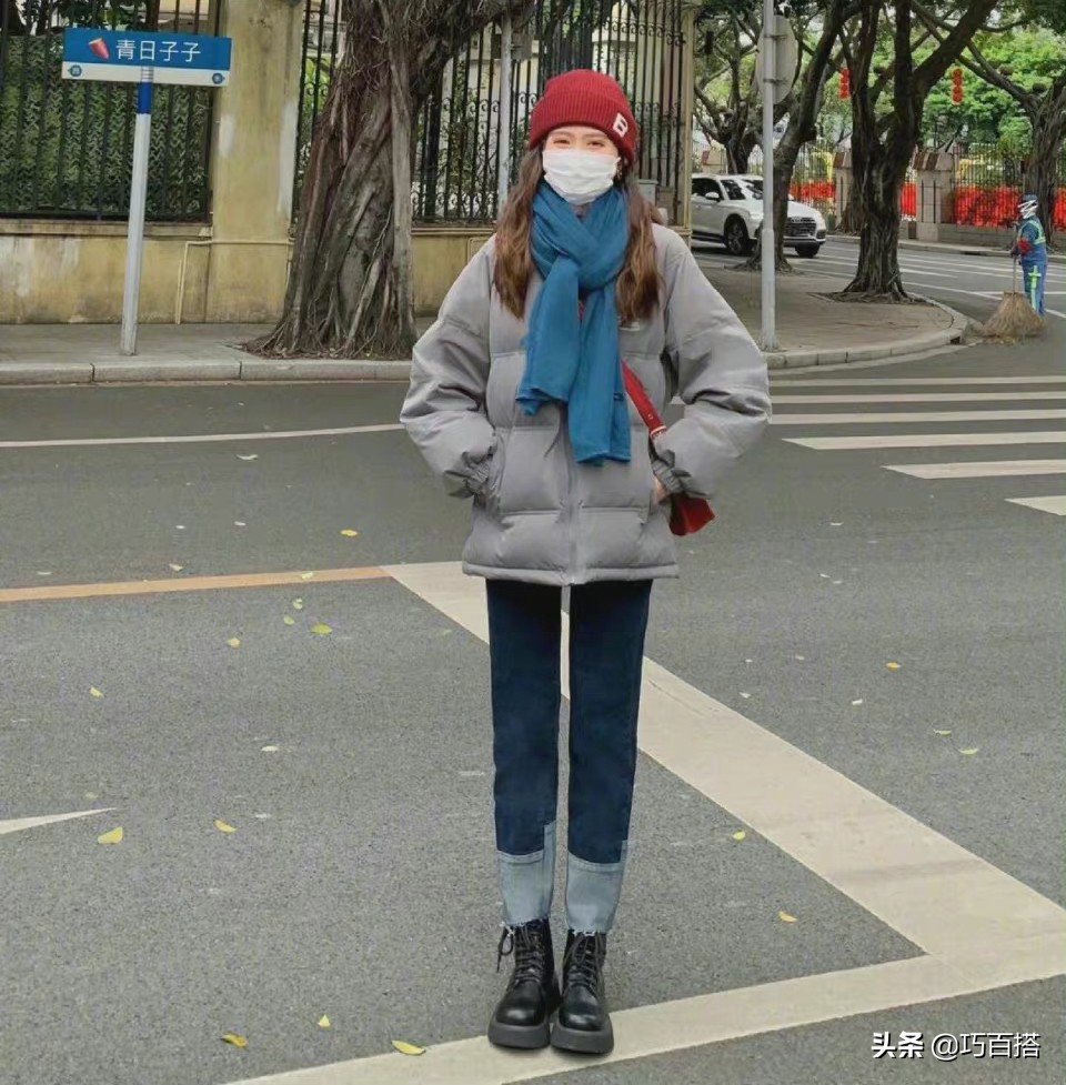 短款显瘦洋气羽绒服,短款羽绒服时尚高级感穿搭