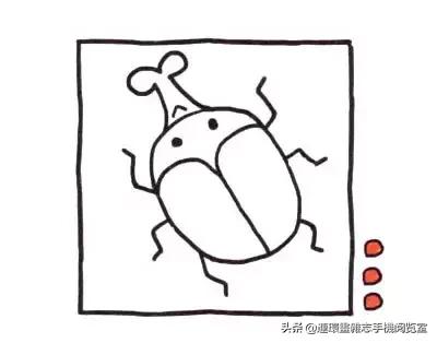 可爱的小昆虫简笔画,我认识的昆虫简笔画