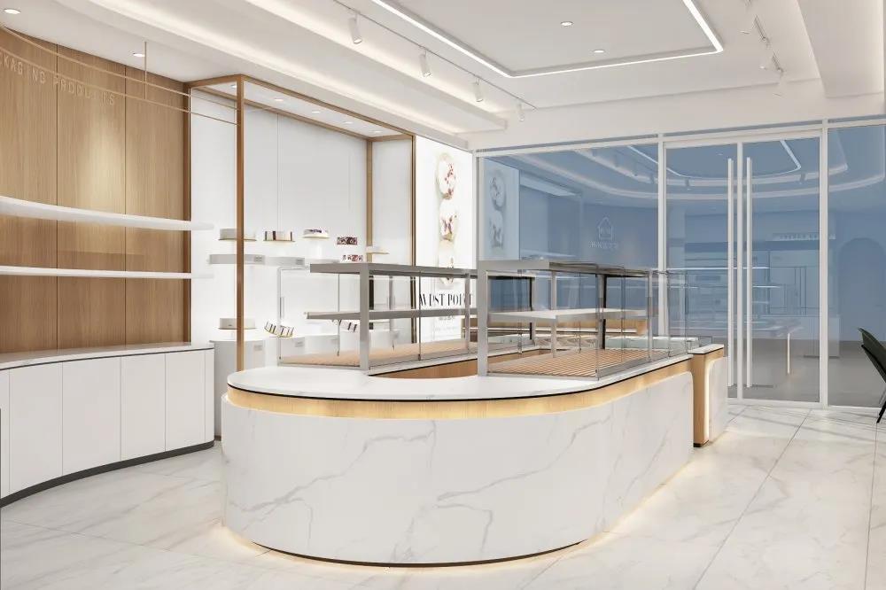 蛋糕店简装修风格图片,新中式蛋糕店极简风格