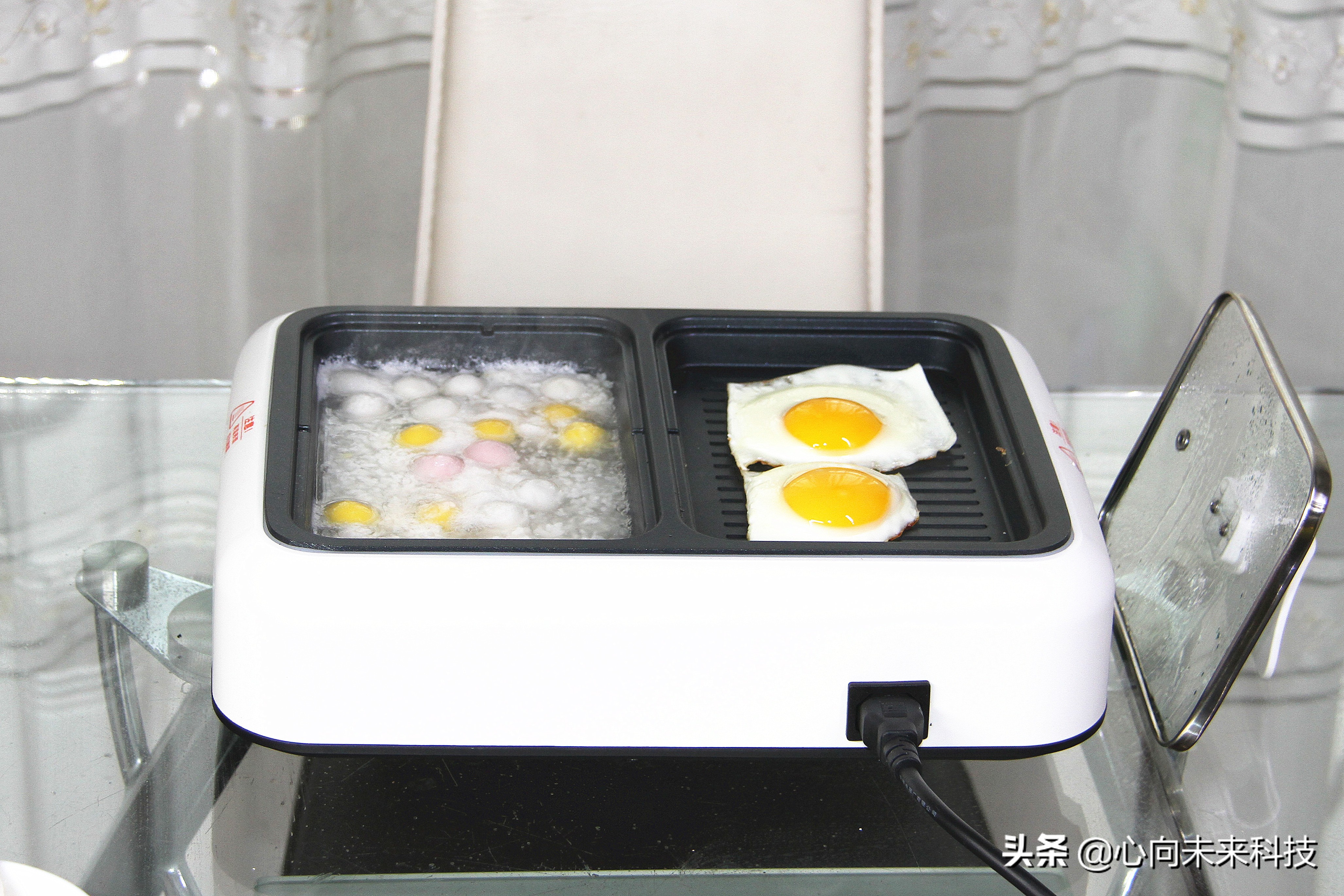 外观超萌的涮烤一体小神器——北欧欧慕多功能一体锅