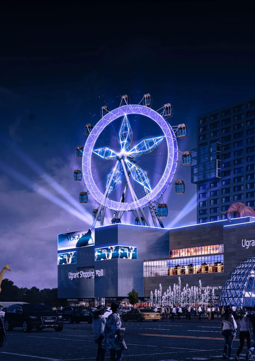 吾悦广场摩天轮打卡,吾悦广场摩天轮