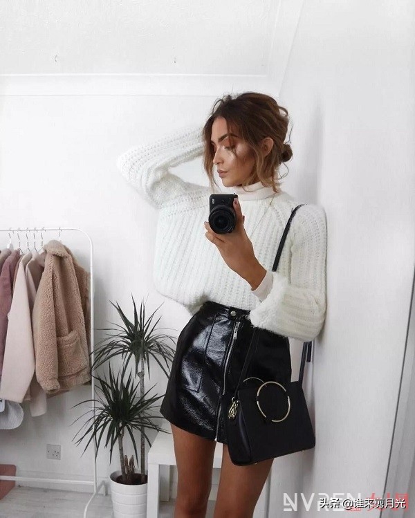 毛衣包臀裙怎么搭配好看,秋冬包臀裙加毛衣穿搭