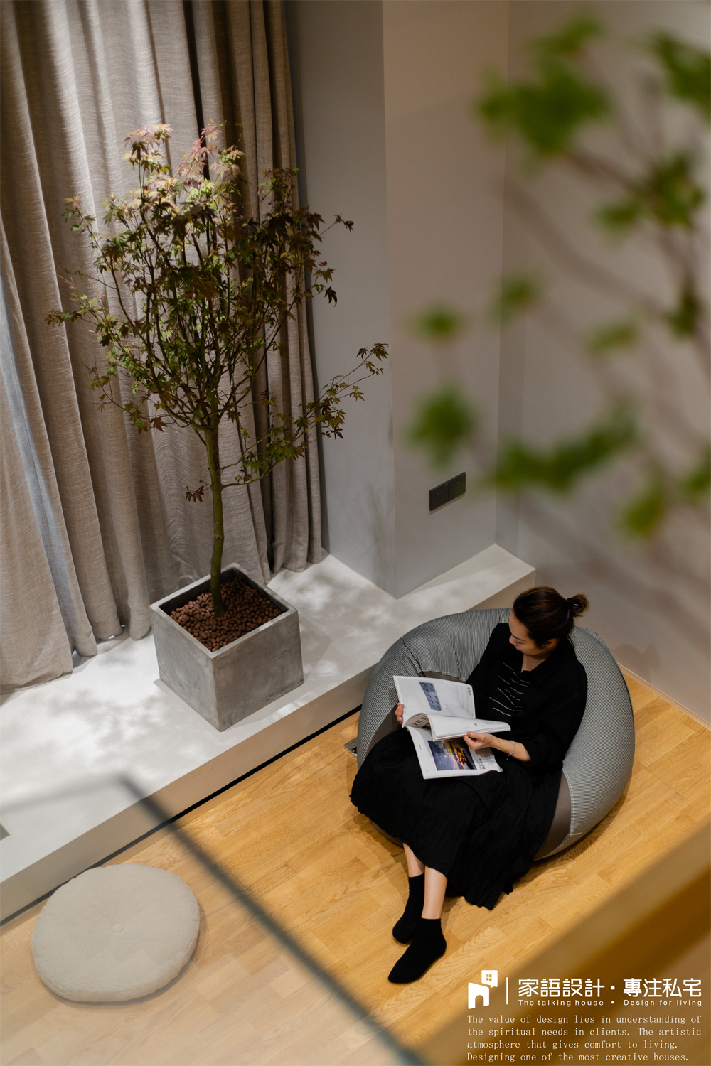 52㎡原木风一人居公寓,看完我对Loft心动了