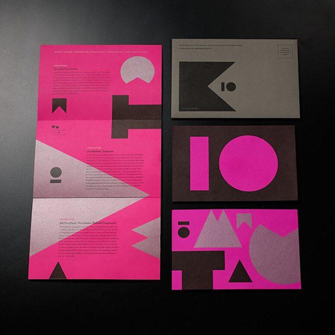 招生三折页设计,富有高级感的三折页设计