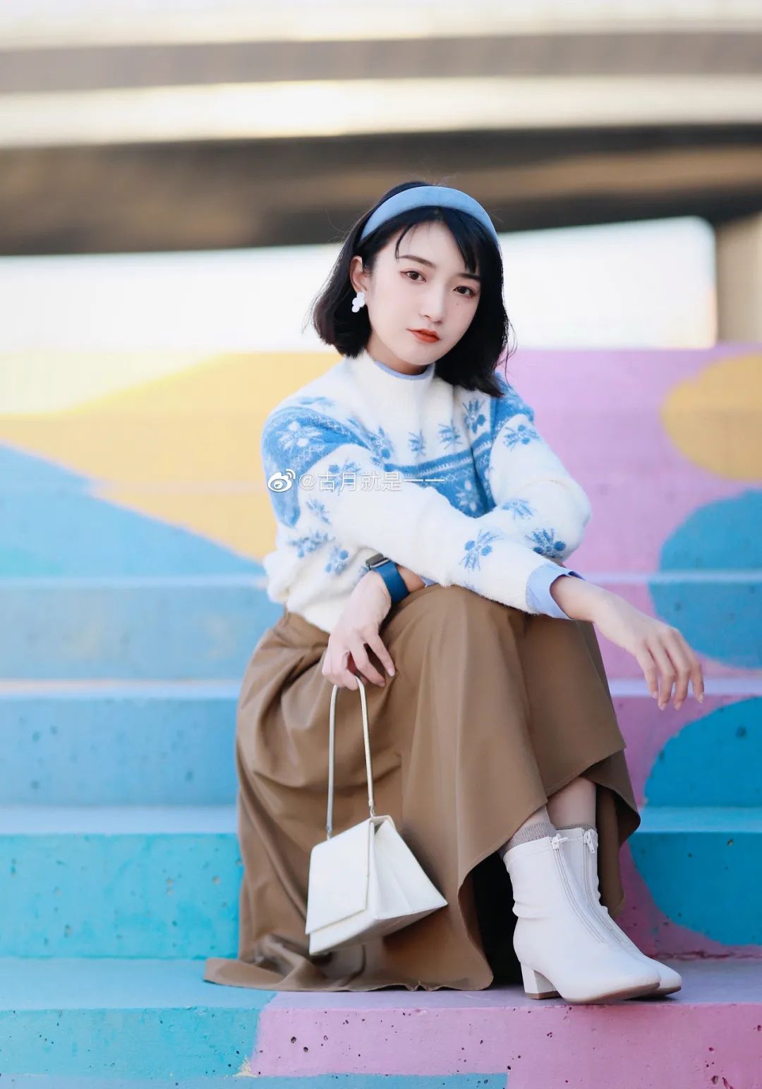 马丁靴冬天裤子,马丁靴长筒秋冬过膝搭配示范