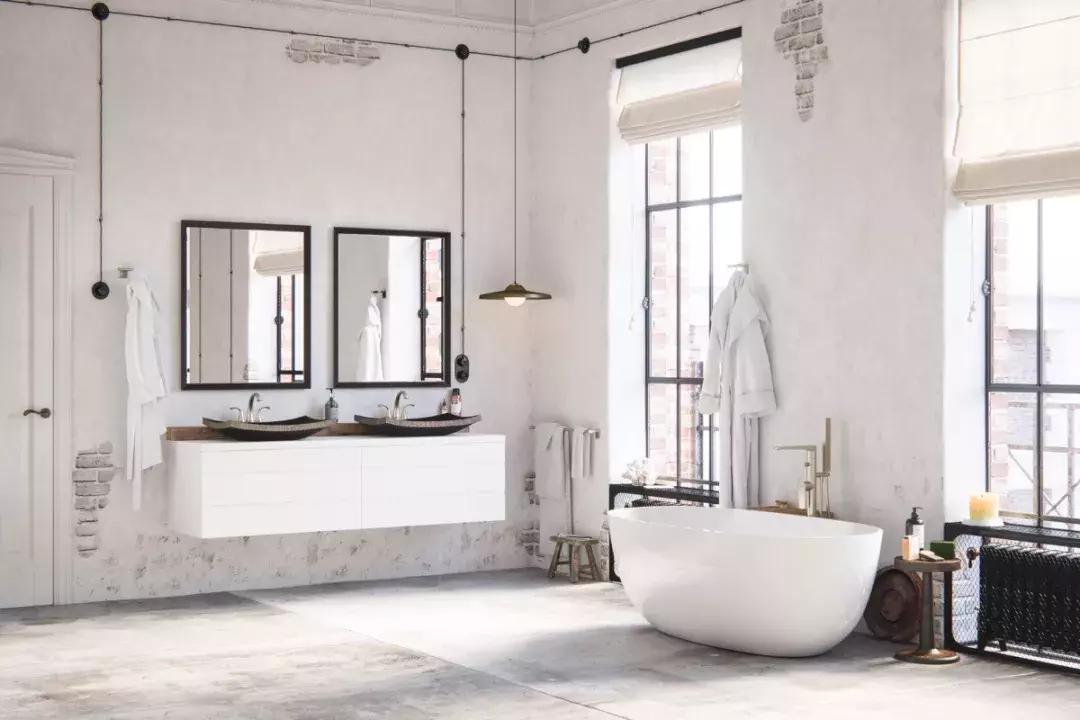 50个卫浴柜设计小而极致,豪华浴室设计