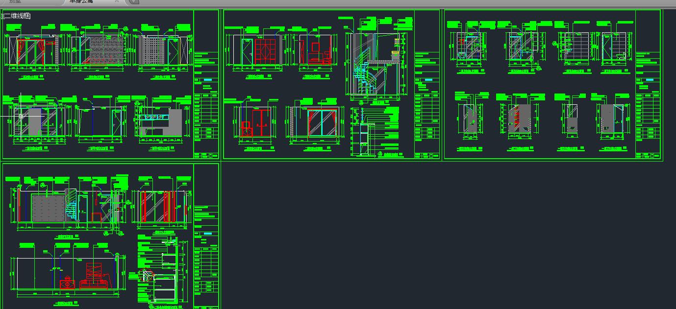 室内设计全套cad图纸图片,室内装修设计图cad大全