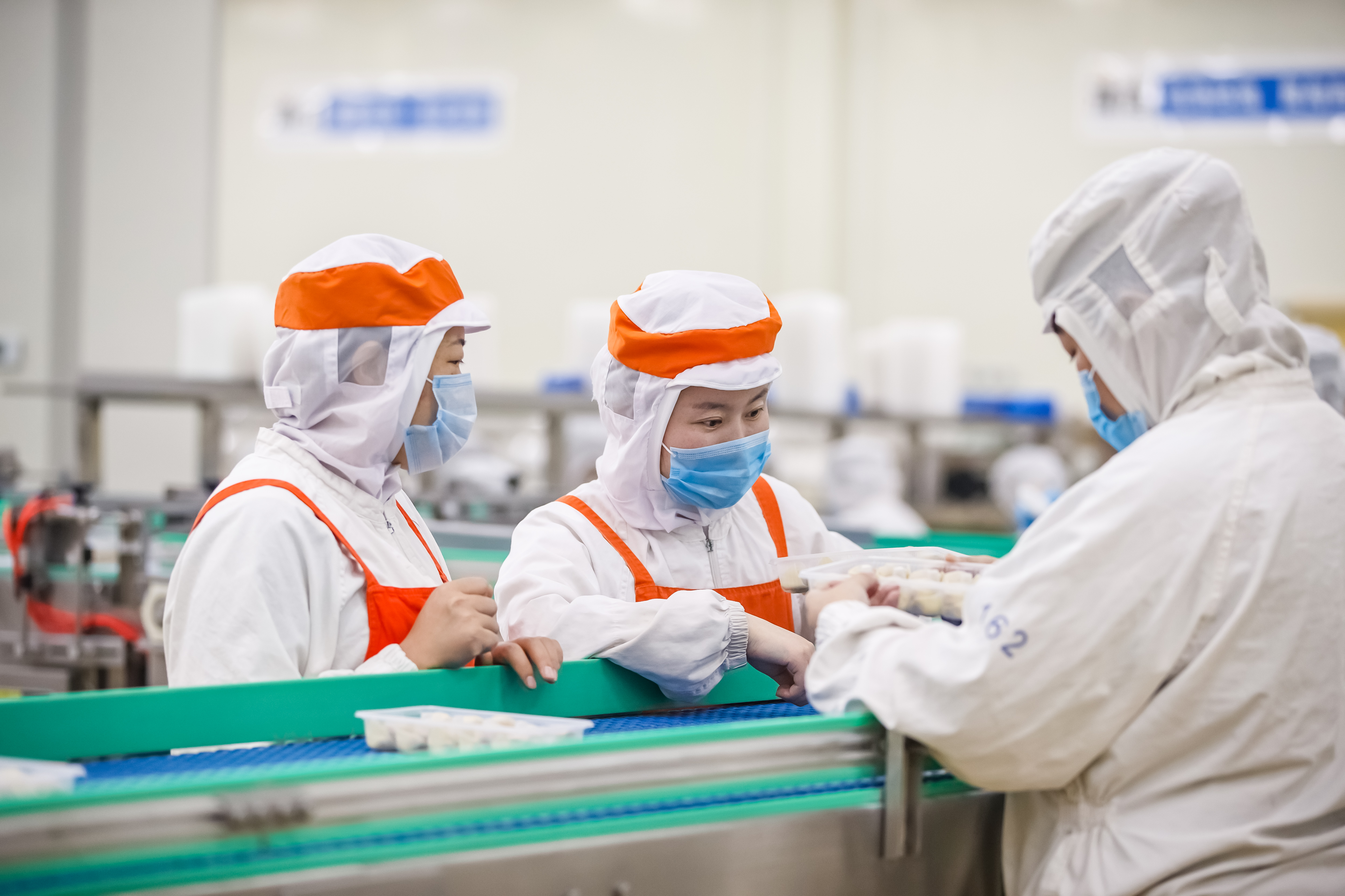 你见过生产线吗,馄饨加工拌馅机