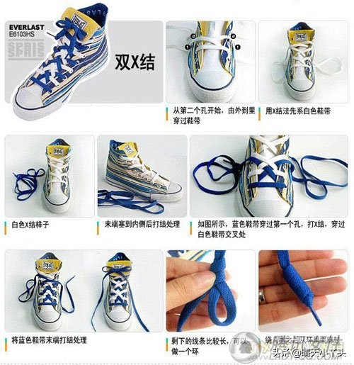 帆布鞋怎么把鞋带藏起来,帆布鞋鞋带系法明星同款
